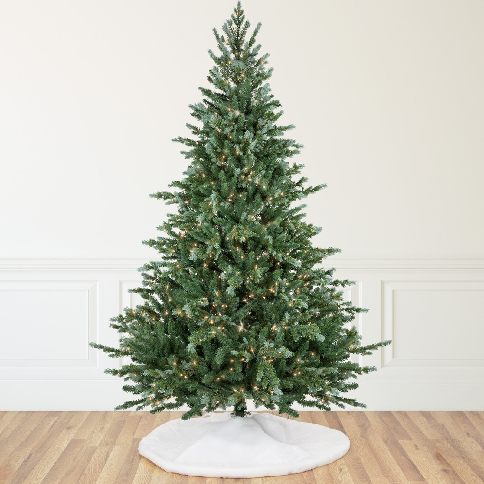 Lighted Artificial Spruce Christmas Tree