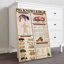 Pig Knowledge Gallery Wrapped Canvas - Animal Illustration Decor, Red And Pink Home Decor
