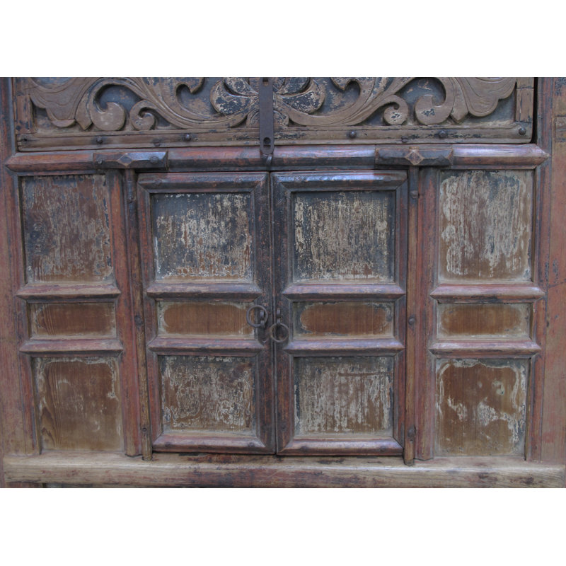 Antique Carved Elm Cabinet