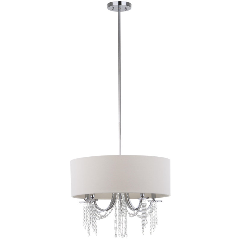 Lustre empire à 5 lumières avec accents de cristal Fisk