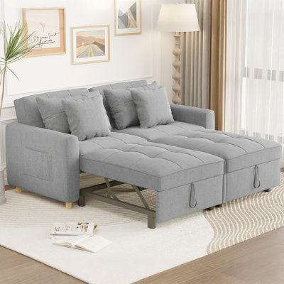 71'' Upholstered Reclining Sleeper Sofa