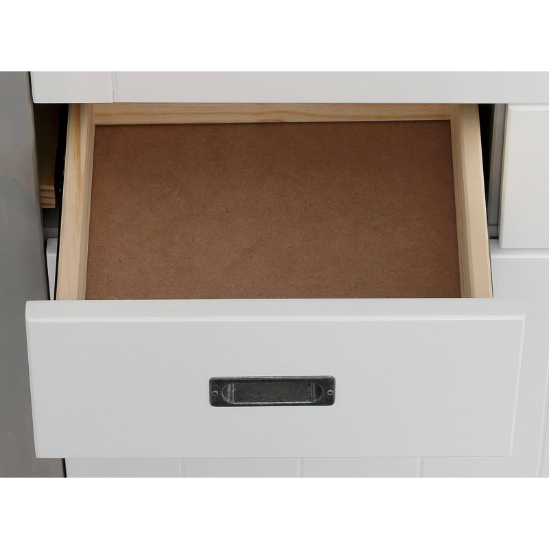 Mahone 122cm Sideboard, White/Grey