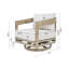Chaise longue pivotante en aluminium avec coussins Harmonti
