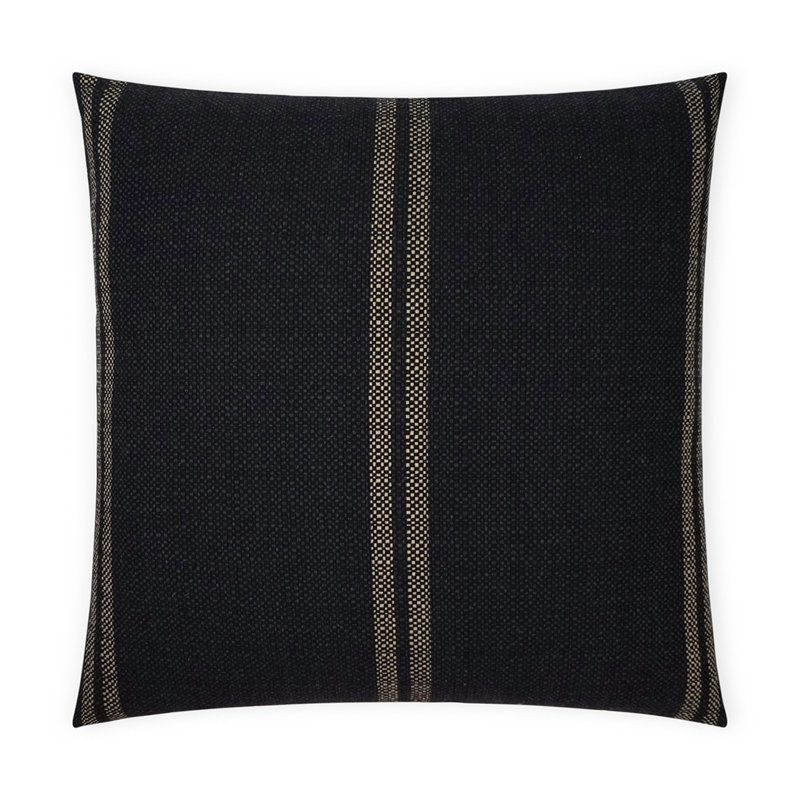 Vendella Pillow Cover & Insert, Black, Square 24"