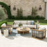 Ensemble de conversation en aluminium pour 5 personnes avec coussins Sereno Patio