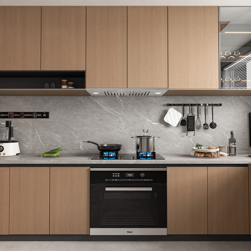30 inch 900 CFM Convertible Insert Range Hood 4 Speed Quiet Stainless Steel Panel Push Button Control with LED Lights