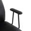Chaise de bureau en similicuir noir-1815888549