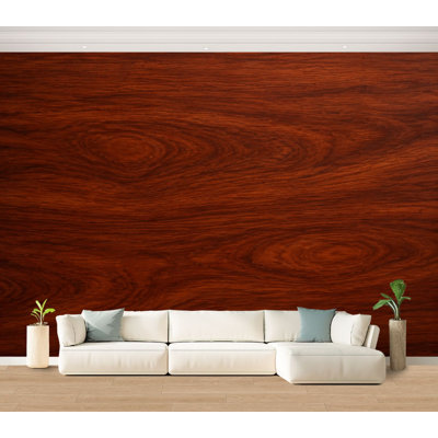 Papier peint adhésif peler et coller noyer foncé grain de bois riche tons de brun surface naturelle rustique autocollant amovible papier contact mural pour le salon Chambre à coucher H 100 po x l 144 po