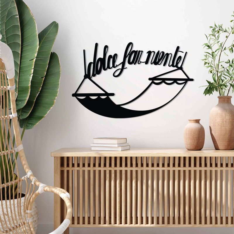 Elegant Black Decorative Metal Wall Accessory, 23.6 x 15.0 inches | 100% Metal Construction, Thickness: 0.06 inches | Lightweight at 1.2 lbs | Perfect for Home Decor, Modern Aesthetic & Unique Wall Art