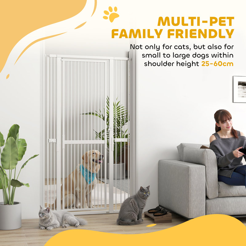 Steel, ABS Pressure Mounted Pet Gate