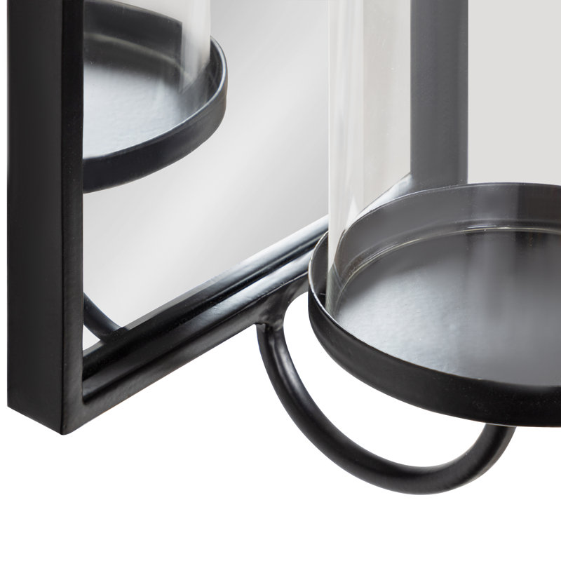 Annaly Metal Flat Mirror, Black
