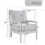 Fauteuil d'appoint en bois massif Millissa Farmhouse-21241749
