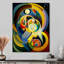 Origine du monde, couleurs rétro - art mural géométrique-1429573329-1429573331