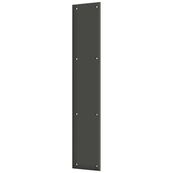 Deltana PP3520U10B Push Plate 3-1/2" x 20"; Oil Rubbed Bronze Finish, Oil Rubbed Bronze