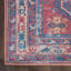 Tapis bleu marine / rouge pâle / beige lavable à la machine-459919842