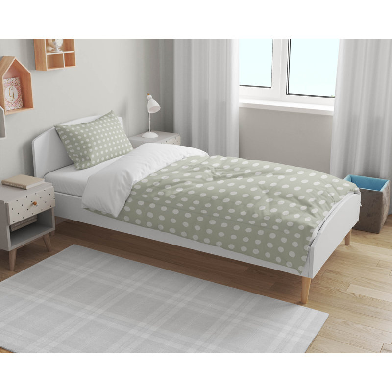 Ensemble d'édredon léger Dot Doted, Vert clair
