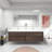 83.4'' Double Bathroom Vanity with Acrylic Top-75263151
