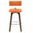 Orange Seat/ Brown Frame