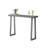 Claude Rectangular Console Table with Shelf – Sleek and Modern Entryway, Hallway, or Sofa Table with Trapezoidal Legs-1619113745