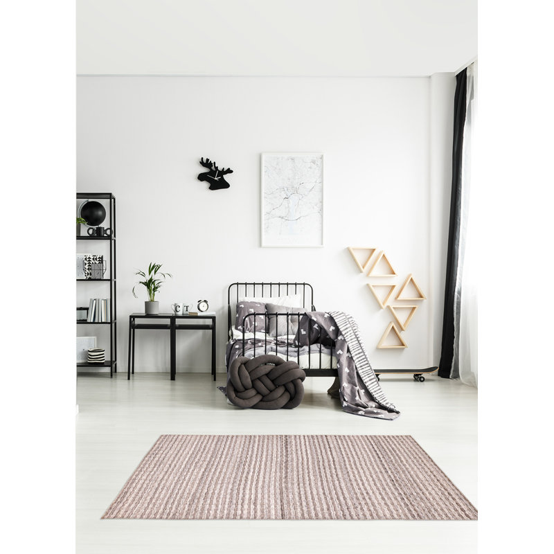 Tapis gris Loreto 5 pi 5 po x 7 pi 6 po