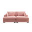 89,76 po. Canapé-lit double en tissu d'ameublement moelleux et moelleux avec accoudoirs carrés, lit de jour Comfor avec canapé-lit large, fauteuil à billes moderne pour le salon, rose-140699907