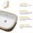 22" L x 15" W Rectangular White Ceramic Undermount Bathroom Sink with Overflow