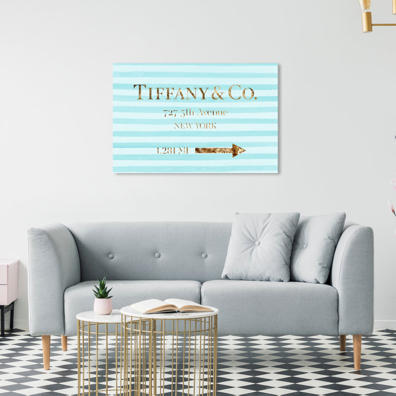 « bijoux road sign », art textuel sur toile, H 16 po x l 24 po, Toile tendue