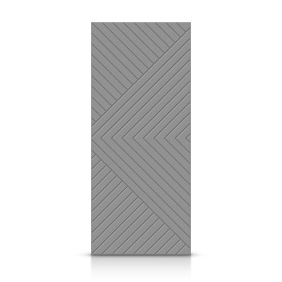 Hollow Paneled Painted without Installation Hardware Kit Slab Door