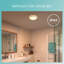 Philips LED Doris Ceiling Light 27K 17W IP44 (Single Pack)-79064722