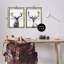«Black and White Disco Deer», ensemble de 2 toiles flottantes encadrées par Victoria Barnes-580359914-580359924