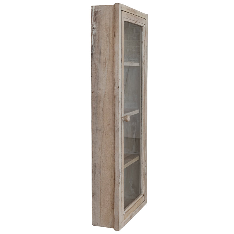 Armoire à porte en verre récupéré