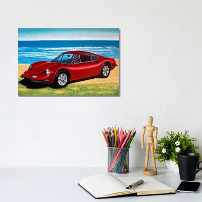 Ferrari Dino by Paul Meijering - Painting on Canvas