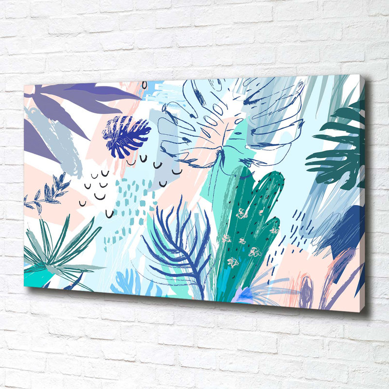 Tropical Leaves - Wrapped Canvas Print