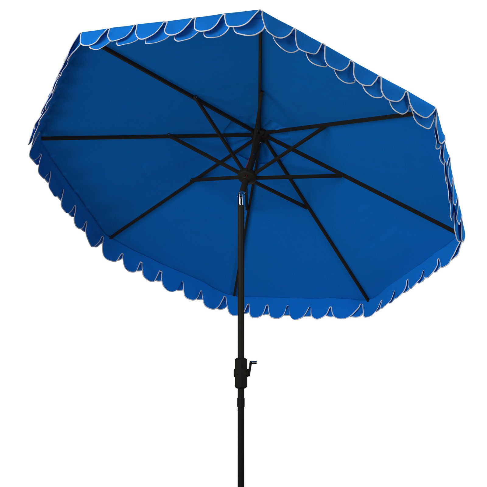 Iago Outdoor Umbrella, Pacific Blue, Brown
