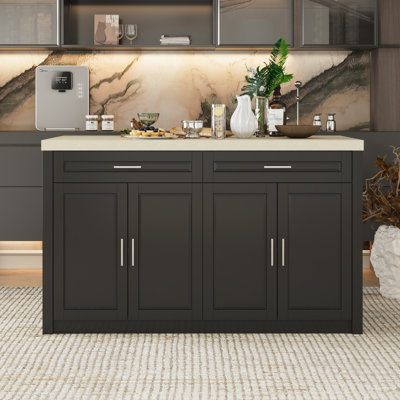 Double Side Kitchen Island by Latitude Run