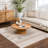 Dera Striped Abstract Beige Area Rug-646890484