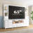 Wall-mounted 78.6"w Entertainment Center Tv Stand With 11 Fabric Drawers, Led Lighting & Built-in Outlets - Open Shelves For Living Room & Bedroom-772214048
