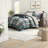Premium Full Bedding Sets Microfiber Plaid Teal Black For Modern Home