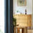 Peony wood pattern entrance cabinet