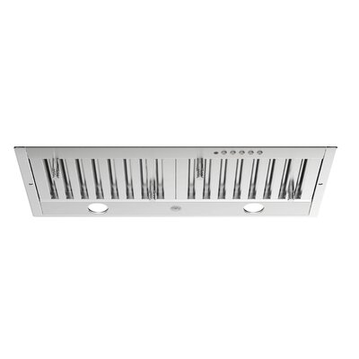 30"" 600 CFM Ducted Insert Range Hood in Stainless Steel with Nightlight and Remote Control Included -  Bertazzoni, KIN30XT