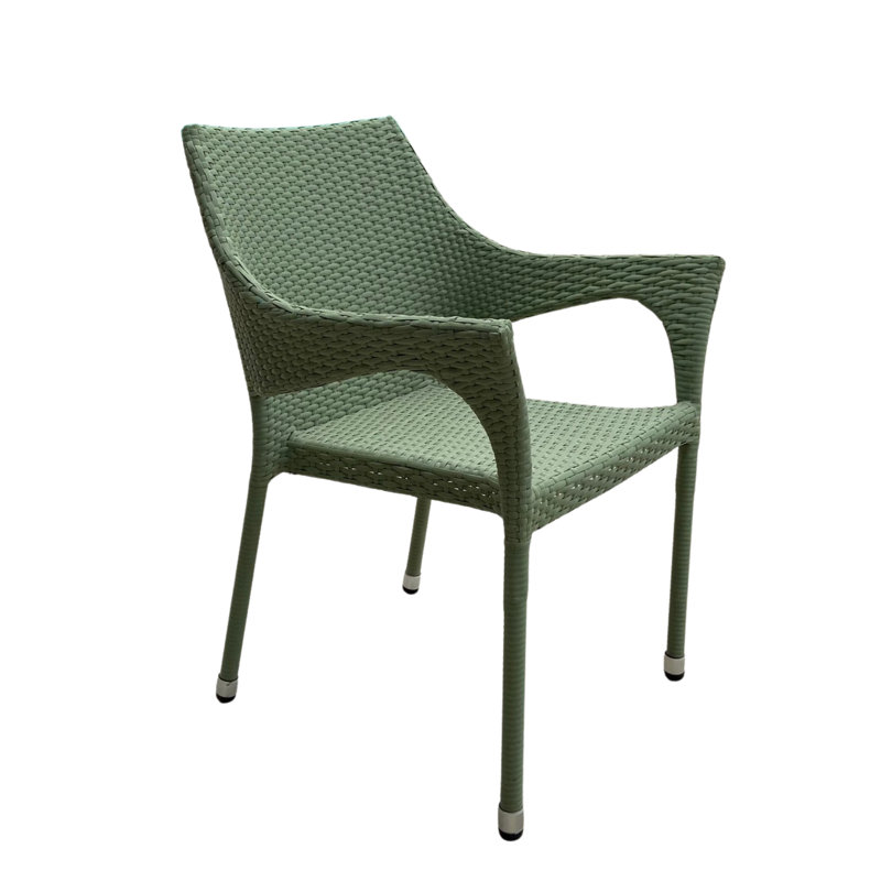 Fauteuil de salle à manger Larsen, Vert