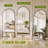 Arched Metal Oversized Full Length Mirrors Wall Mirrors with Stand-125578529-125578528