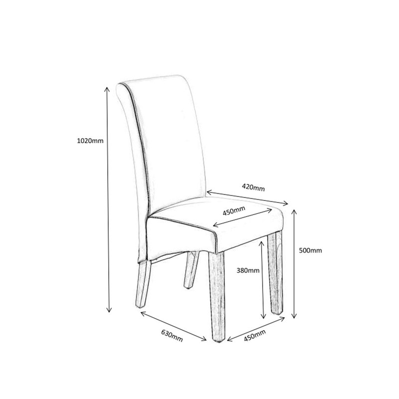 Russiaville 50 cm H Upholstered Dining Chair, Black