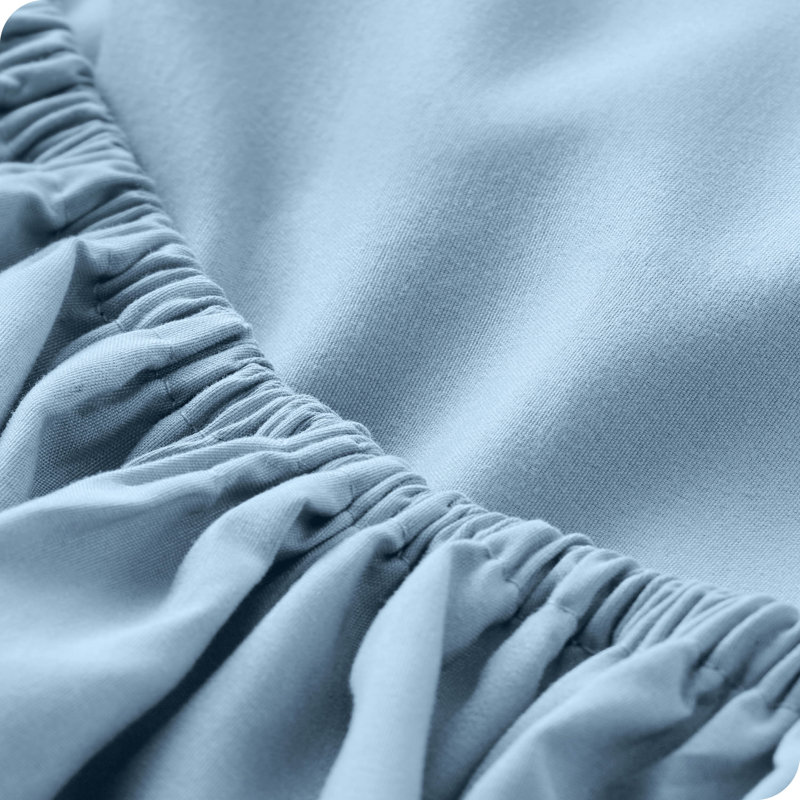 Drap-housse à poches profondes en microfibre ultra-douce, Bleu clair, Drap-housse grand