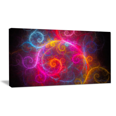 « magnifique motif rose sur noir », impression sur toile tendue