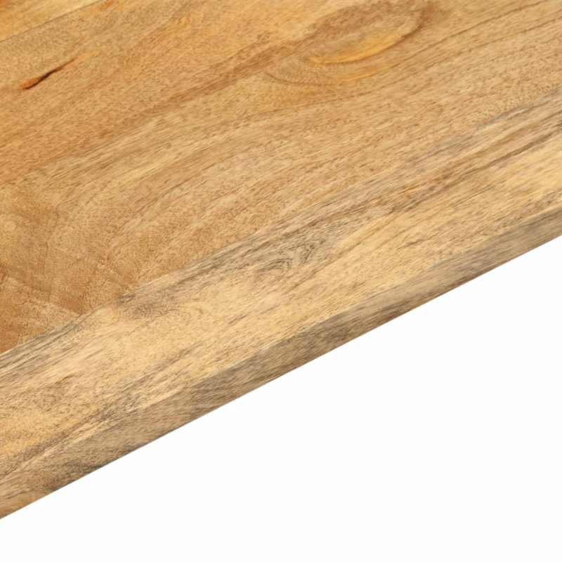 Table Top Solid Wood Mango, Natural, 3.8cm H x 50cm W x 50cm D