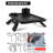 Couch Arm Table With Cup Holder Large Sofa Arm Tray Couch Table With Swappable 360°Rotated Cup Mug & Phone Holder, Bamboo Black