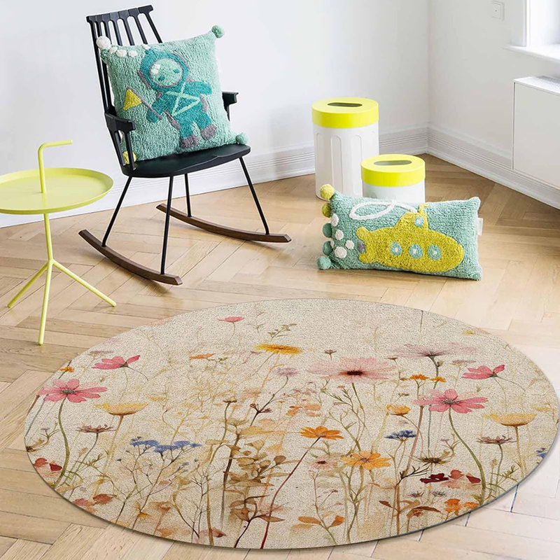 Tapis rond Wildflower