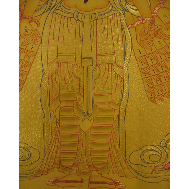 Lokeshvara debout (Thangka sans brocart)