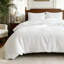 Ensemble de housse de couette 100% coton tissé gaufré-129212666-129212669